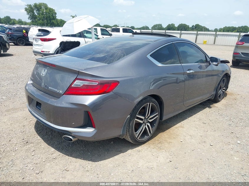 Vin: 1hgct2b02ha001784, lot: 46207467, honda accord touring v6 20174