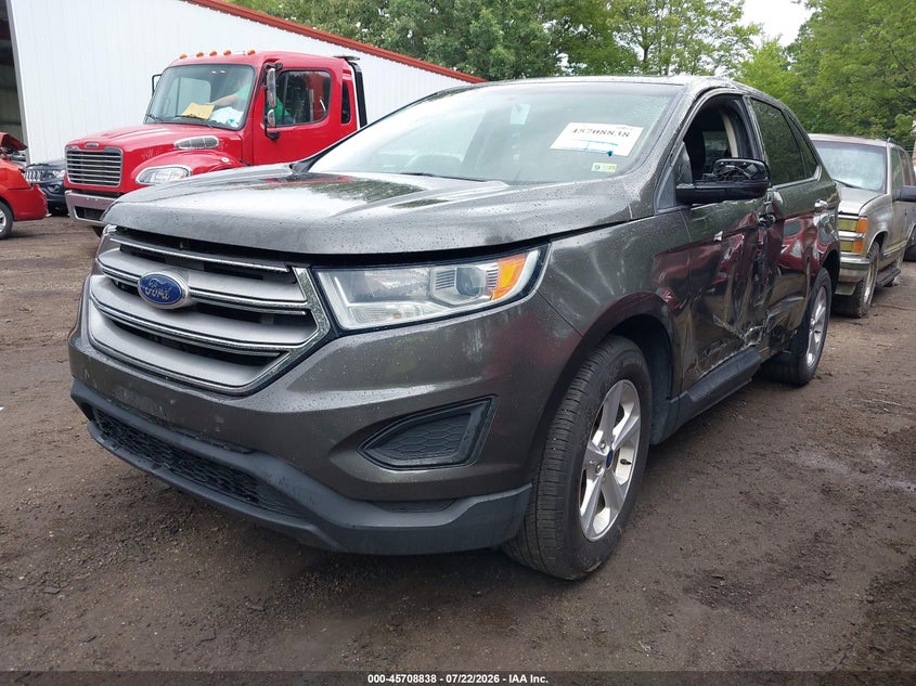 Vin: 2fmtk4g94fbb79777, lot: 46207494, ford edge se 20152