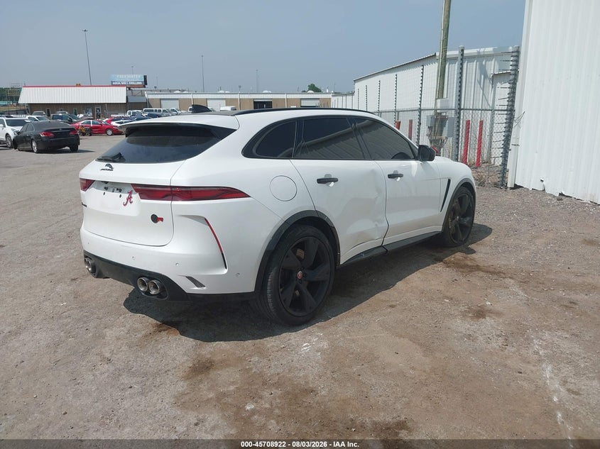 Vin: sadcz2eexpa712527, lot: 46207578, jaguar f-pace svr p550 awd automatic 20234