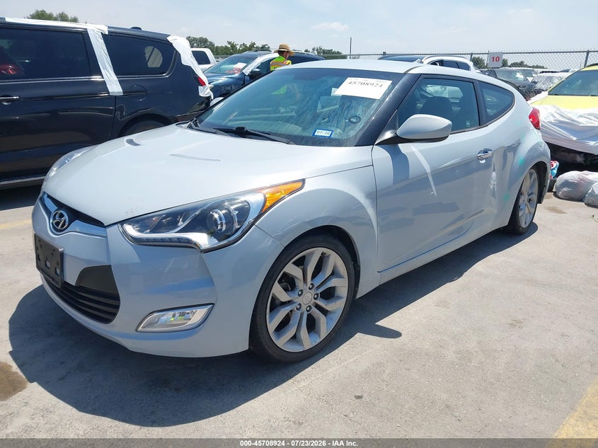 Vin: kmhtc6ad5eu212817, lot: 46207580, hyundai veloster re:flex w/black 20142