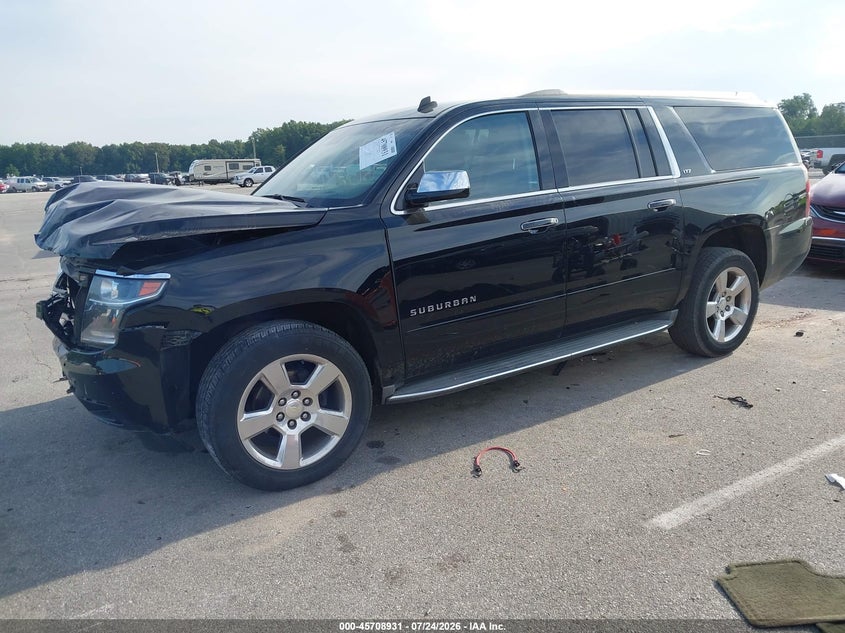 Vin: 1gnskkkc4fr238760, lot: 46207587, chevrolet suburban ltz 20152