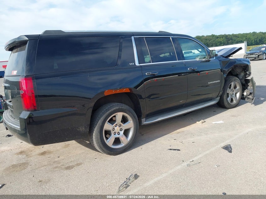 Vin: 1gnskkkc4fr238760, lot: 46207587, chevrolet suburban ltz 20154