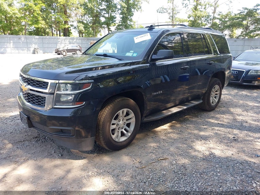 Vin: 1gnskbkc2jr108100, lot: 46207609, chevrolet tahoe lt 20182