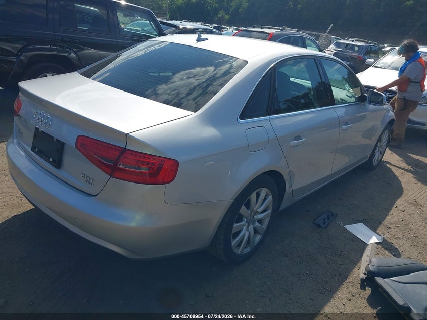 Vin: waubfafl6dn006325, lot: 46207610, audi a4 2.0t premium 20134