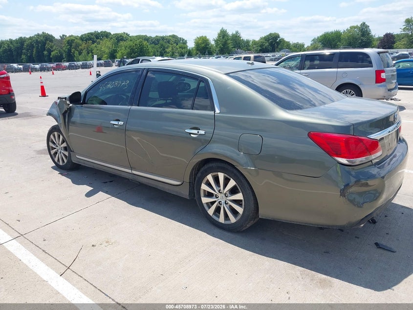 Vin: 4t1bk3db9bu393682, lot: 46207629, toyota avalon limited 20113