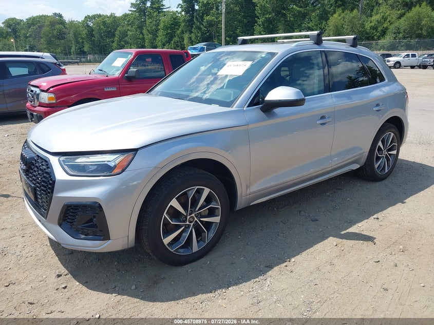 Vin: wa1baafy4m2087625, lot: 46207631, audi q5 premium plus 45 tfsi quattro s tronic 20212