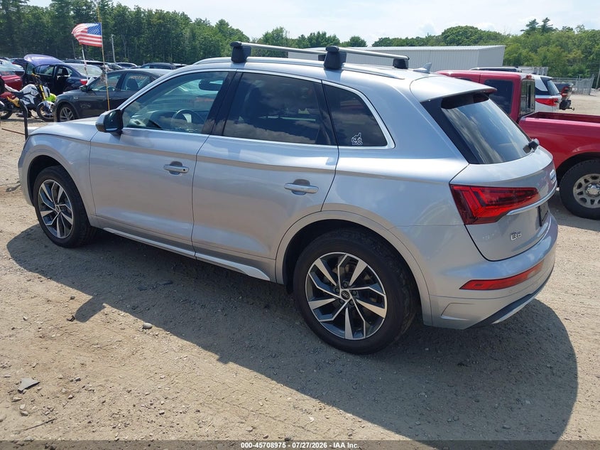 Vin: wa1baafy4m2087625, lot: 46207631, audi q5 premium plus 45 tfsi quattro s tronic 20213