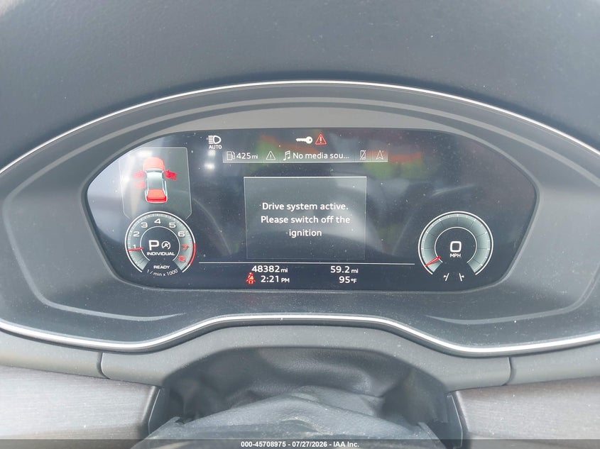2021 AUDI Q5 SPORT UTILITY VEHICLE 2.0L I-4 DI, DOHC, VVT, TURBO, 261HP