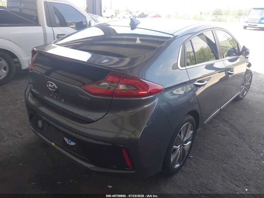 Vin: kmhc05lc0hu028803, lot: 46207642, hyundai ioniq hybrid limited 20174