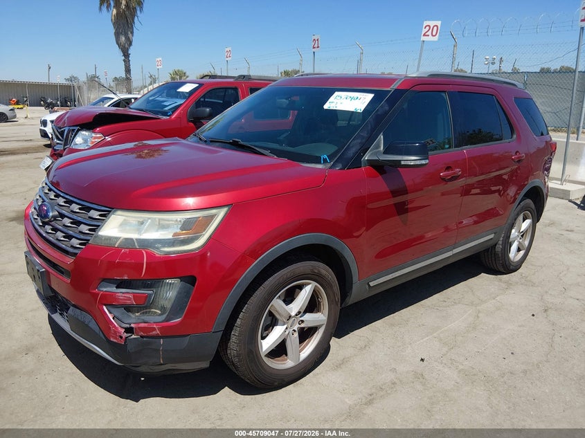 Vin: 1fm5k8d80gga38419, lot: 46207703, ford explorer xlt 20162