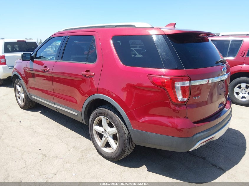Vin: 1fm5k8d80gga38419, lot: 46207703, ford explorer xlt 20163