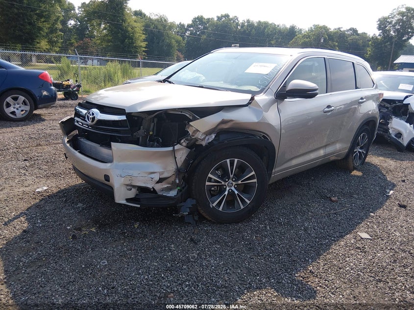 Vin: 5tdkkrfh2gs146914, lot: 46207718, toyota highlander xle v6 20162