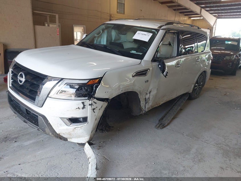Vin: jn8ay2ac3m9145119, lot: 46207728, nissan armada sv 2wd 20212