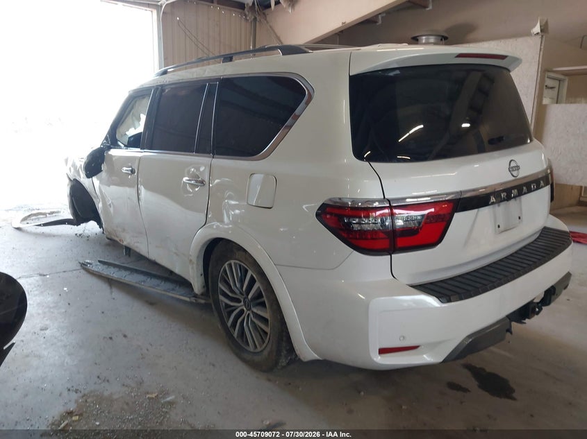 Vin: jn8ay2ac3m9145119, lot: 46207728, nissan armada sv 2wd 20213