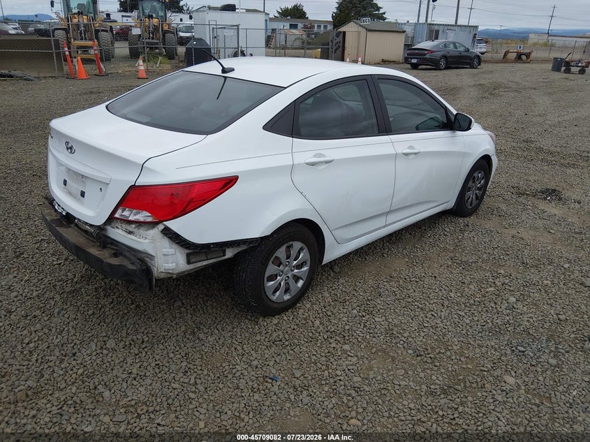 Vin: kmhct4ae2fu936656, lot: 46207738, hyundai accent gls 20154