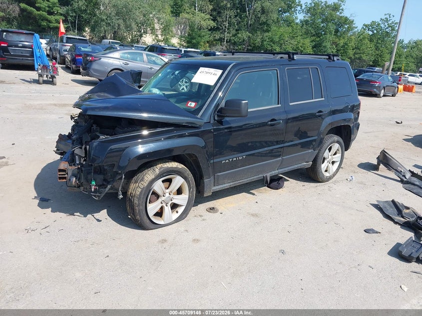 Vin: 1c4njrfb7dd280076, lot: 46207802, jeep patriot latitude 20132