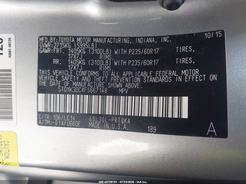 TOYOTA SIENNA - zdjęcie 9