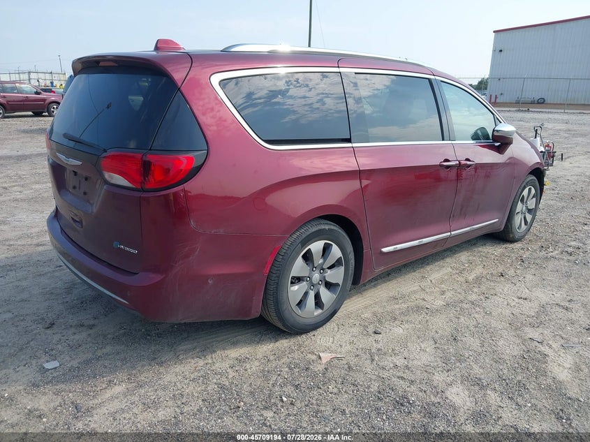 Vin: 2c4rc1n70jr169324, lot: 46207850, chrysler pacifica hybrid limited 20184