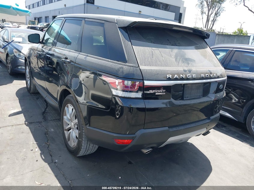 Vin: salwr2vf2fa522567, lot: 46207875, land rover range rover sport 3.0l v6 supercharged hse 20153
