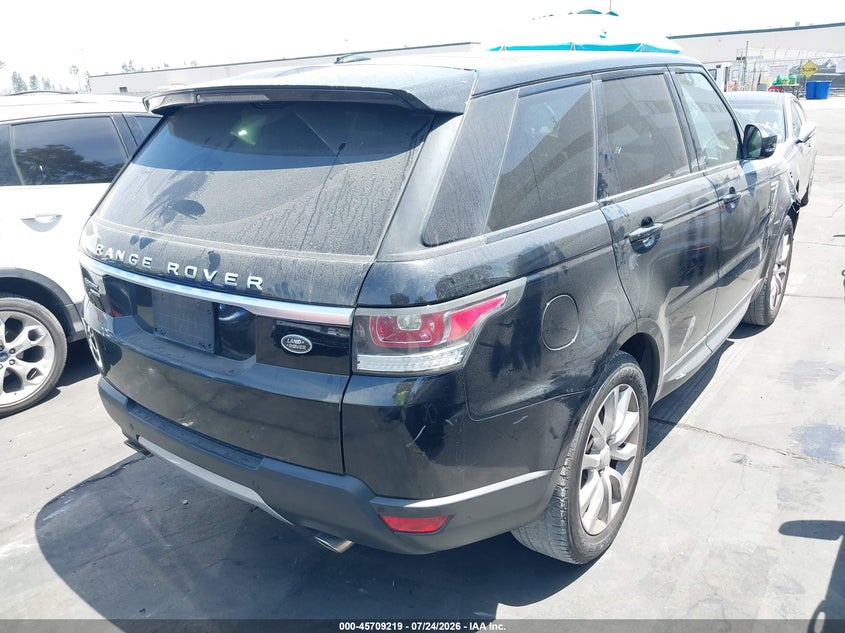 Vin: salwr2vf2fa522567, lot: 46207875, land rover range rover sport 3.0l v6 supercharged hse 20154