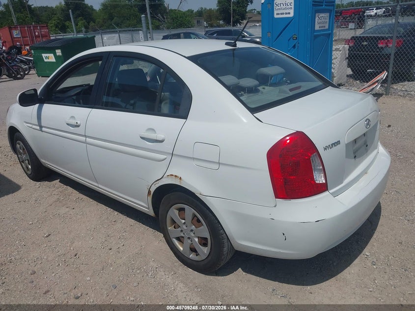 Vin: kmhcn4ac4au423054, lot: 46207904, hyundai accent gls 20103