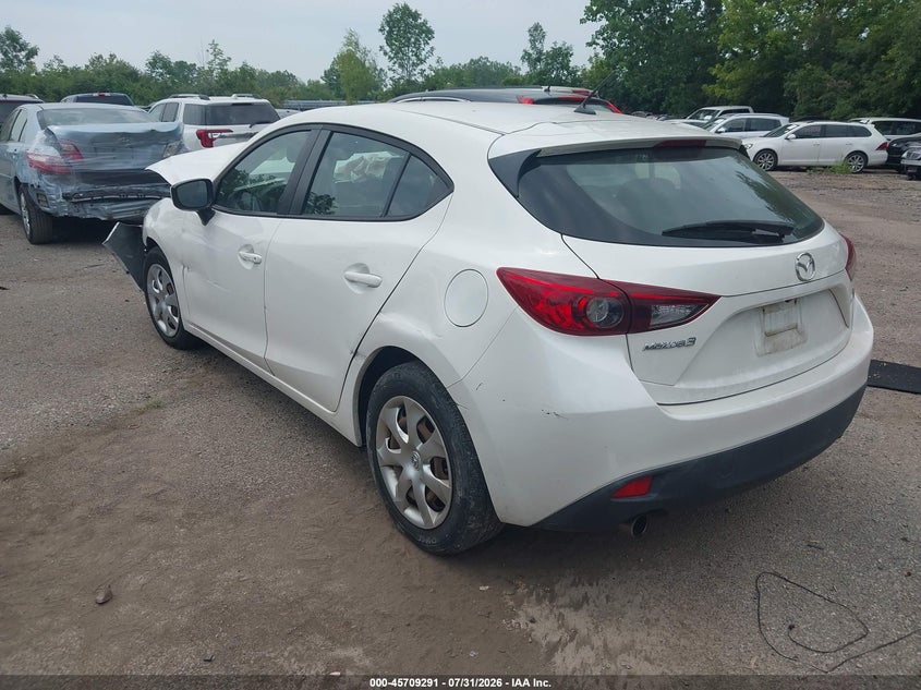 Vin: 3mzbm1j72gm271385, lot: 46207947, mazda mazda3 i sport 20163