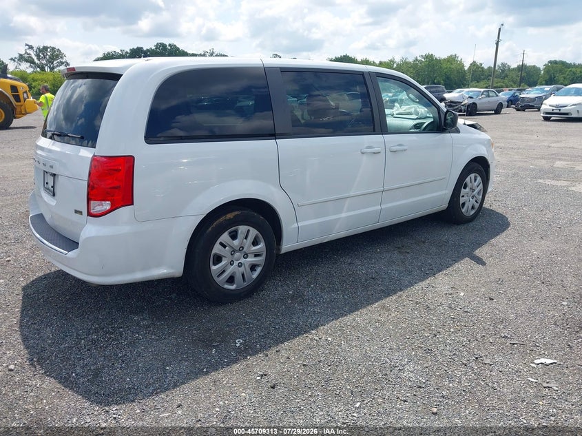 Vin: 2c4rdgbgxgr152382, lot: 46207969, dodge grand caravan se 20164
