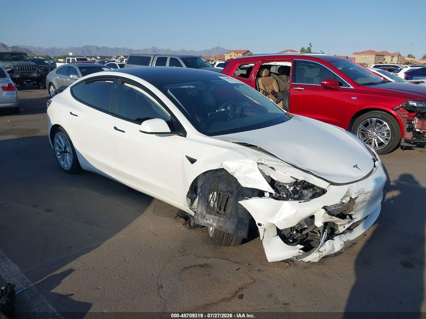Vin: 5yj3e1eb7nf124581, lot: 46207975, tesla model 3 long range dual motor all-wheel drive 2022 img_1