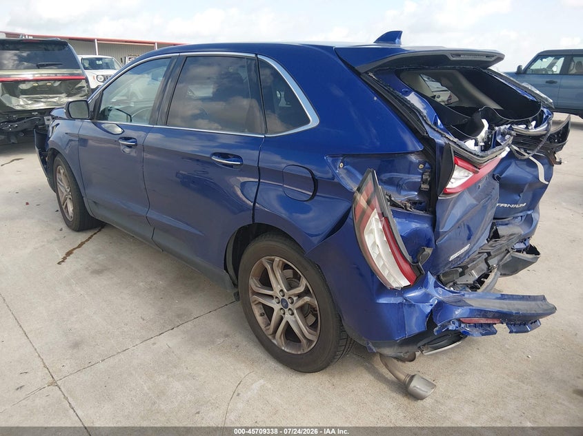 Vin: 2fmtk3k83fbb15755, lot: 46207994, ford edge titanium 20153
