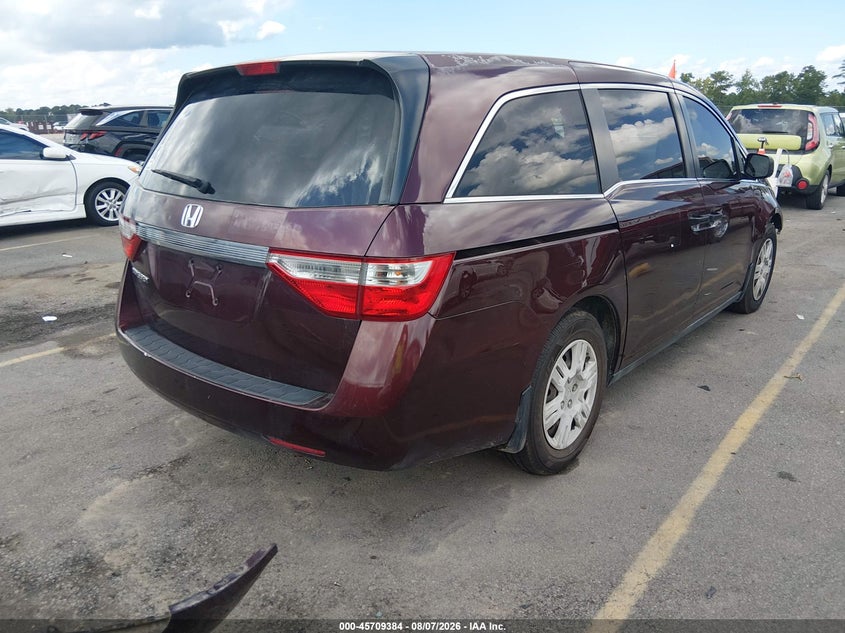 Vin: 5fnrl5h2xbb021315, lot: 46208039, honda odyssey lx 20114