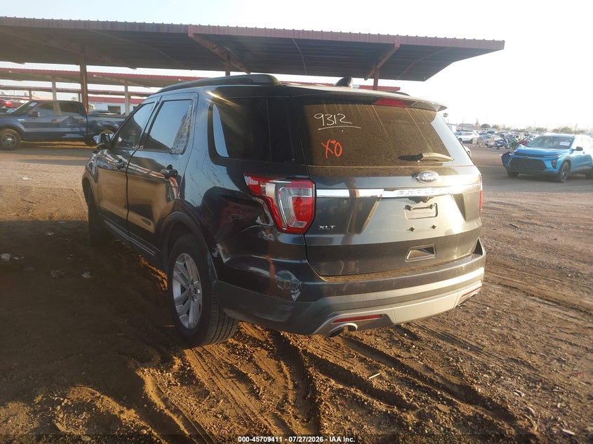Vin: 1fm5k7d89hga61368, lot: 46208067, ford explorer xlt 20173