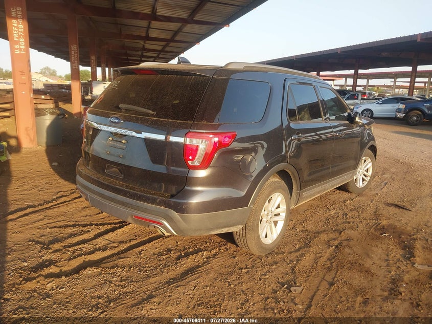 Vin: 1fm5k7d89hga61368, lot: 46208067, ford explorer xlt 20174