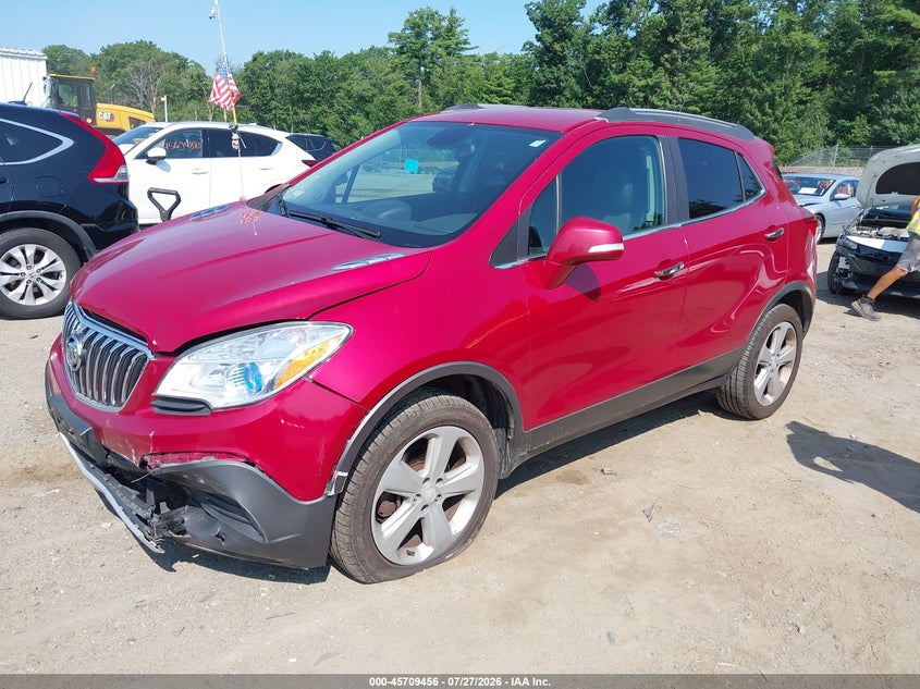 Vin: kl4cjesb5gb570221, lot: 46208113, buick encore 20162