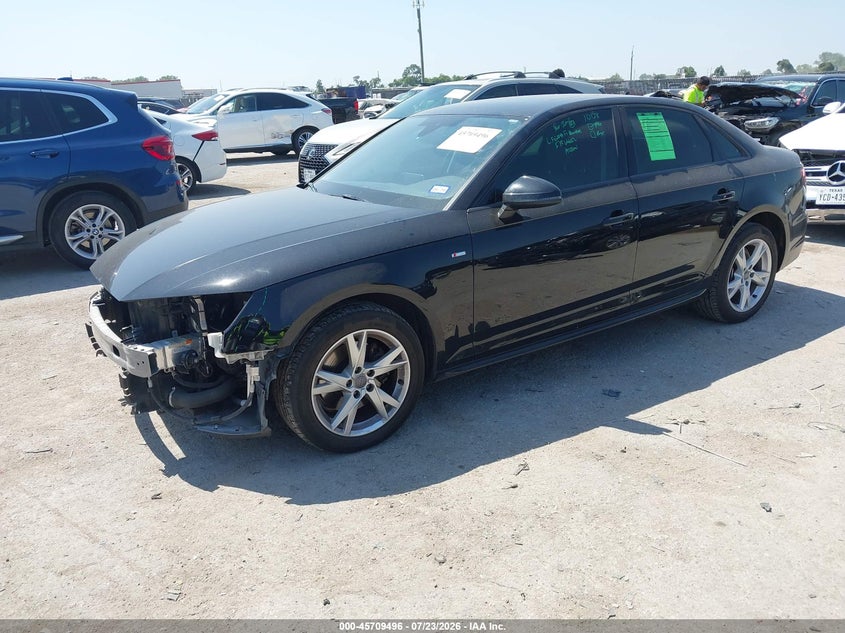 Vin: waukmaf47ja213162, lot: 46208151, audi a4 2.0t ultra premium 20182