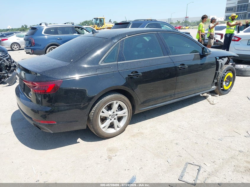 Vin: waukmaf47ja213162, lot: 46208151, audi a4 2.0t ultra premium 20184