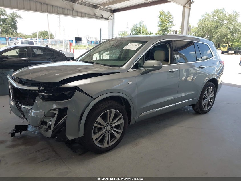 Vin: 1gykpcrs5sz137129, lot: 46208299, cadillac xt6 fwd premium luxury 20252