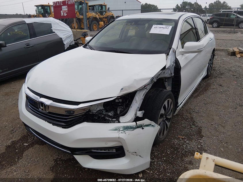 Vin: jhmcr6f70hc031400, lot: 46208348, honda accord hybrid touring 20172