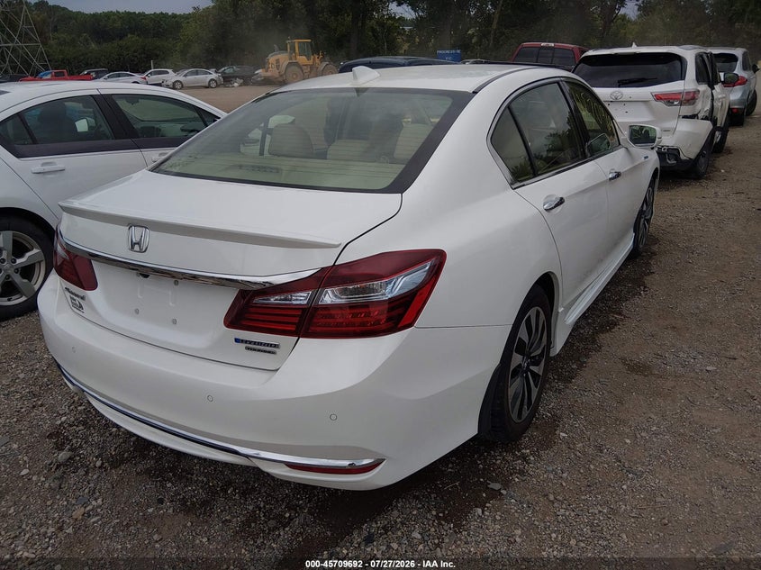 Vin: jhmcr6f70hc031400, lot: 46208348, honda accord hybrid touring 20174