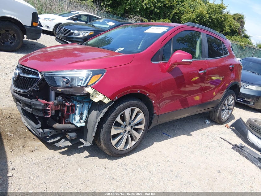 Vin: kl4cjasb4hb169334, lot: 46208409, buick encore preferred 20172