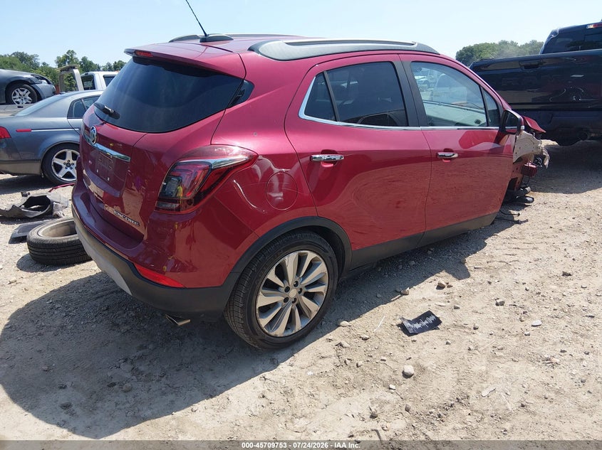 Vin: kl4cjasb4hb169334, lot: 46208409, buick encore preferred 20174