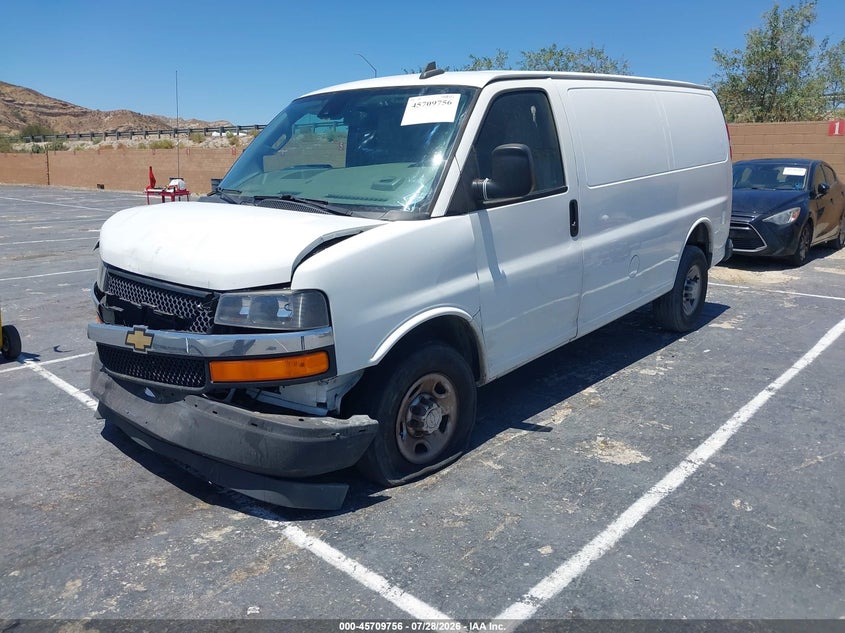 Vin: 1gcwgafgxk1298098, lot: 46208412, chevrolet express 2500 work van 20192