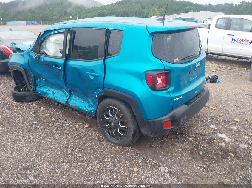 Vin: zacnjda14npn98562, lot: 46208424, jeep renegade sport 4x4 20223