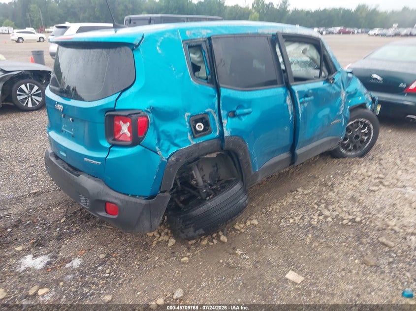 Vin: zacnjda14npn98562, lot: 46208424, jeep renegade sport 4x4 20224