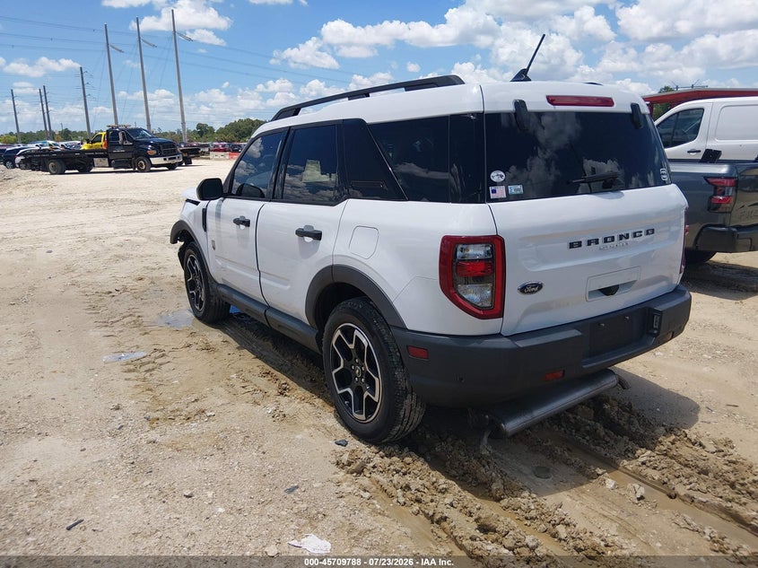 Vin: 3fmcr9b66mrb29970, lot: 46208444, ford bronco sport big bend 20213