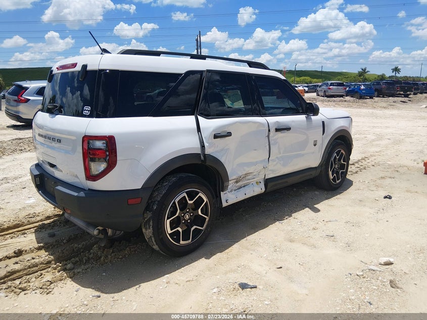Vin: 3fmcr9b66mrb29970, lot: 46208444, ford bronco sport big bend 20214