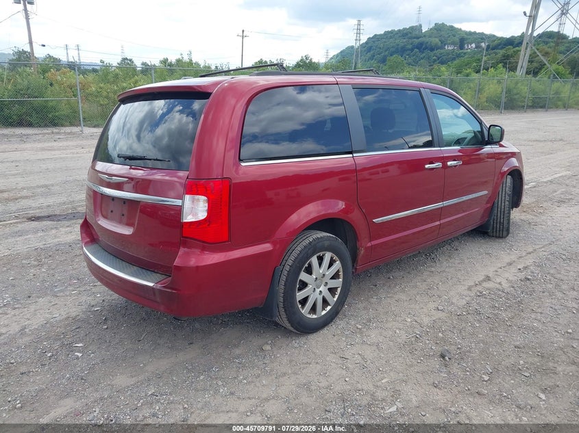 Vin: 2c4rc1bgxer423616, lot: 46208447, chrysler town & country touring 20144