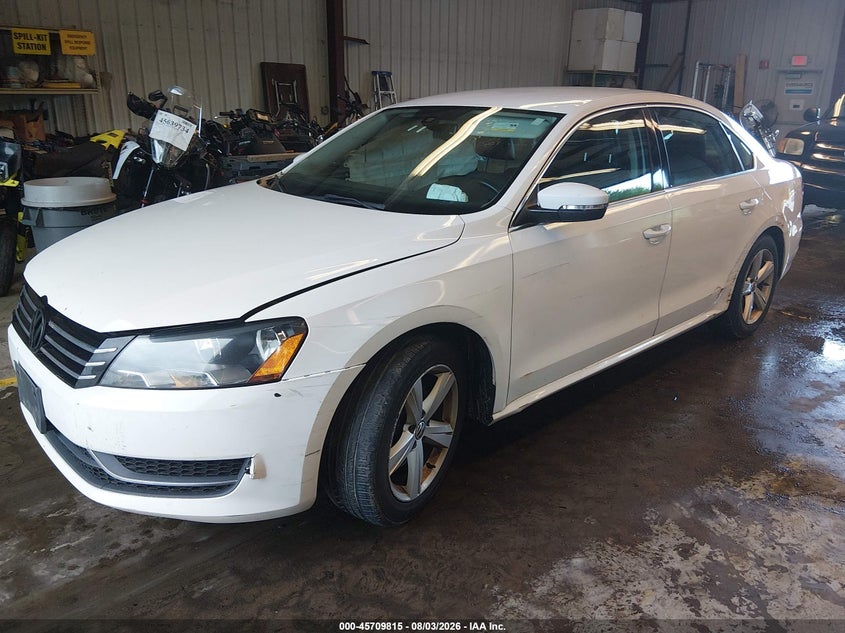 Vin: 1vwbp7a33dc109852, lot: 46208471, volkswagen passat 2.5l se 20132