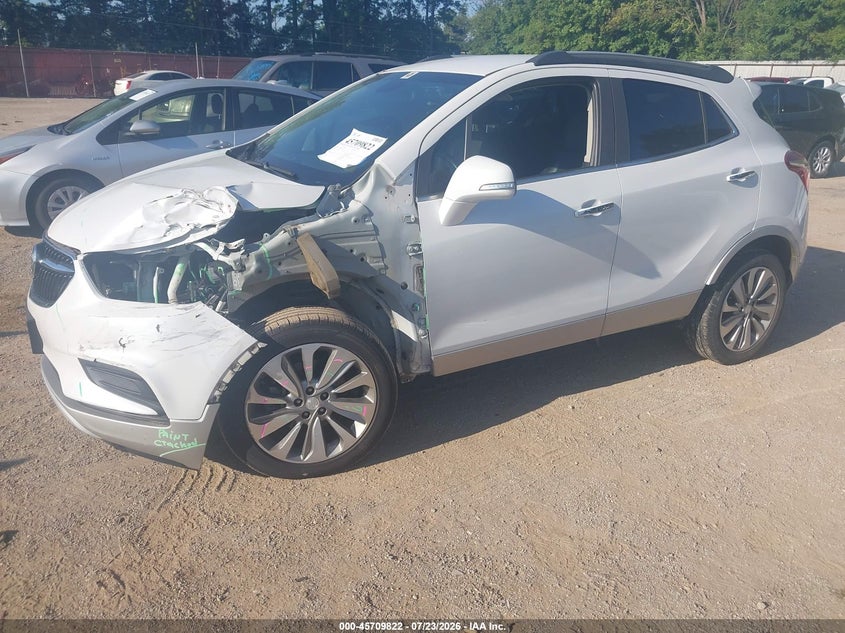 Vin: kl4cjasb0hb070011, lot: 46208478, buick encore preferred 20172