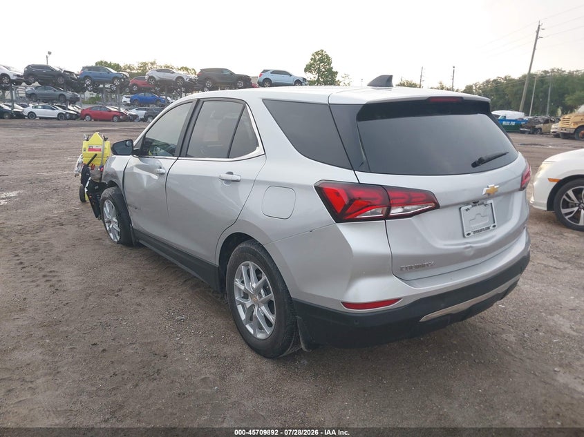 Vin: 3gnaxkev1nl205201, lot: 46208548, chevrolet equinox fwd lt 20223