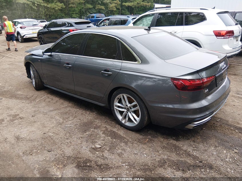 Vin: waudaaf47pn008606, lot: 46208557, audi a4 premium 45 tfsi s line quattro s tronic 20233